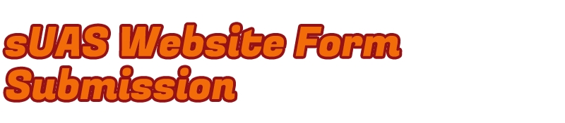 suas website form submission recon aerial media